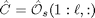 $$ \hat{C} = \hat{\mathcal{O}}_s(1:\ell,:) $$