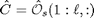 $$ \hat{C} = \hat{\mathcal{O}}_s(1:\ell,:) $$