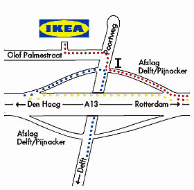Layout of the
intersection near IKEA